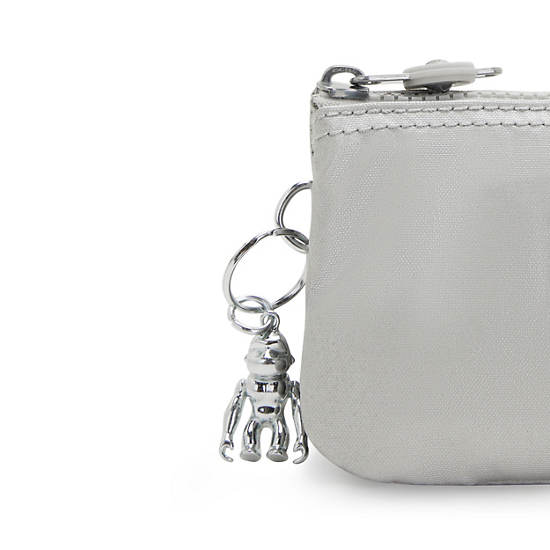 Kipling Creativity Small Metallic Pouch Taske Sølv | DK 2109XY